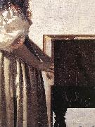 VERMEER VAN DELFT, Jan Lady Standing at a Virginal (detail) wer oil painting picture wholesale